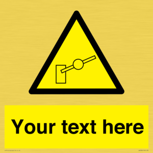 Custom warning barrier